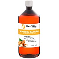 Los mejores  - Meavita Aceite De Almendras Meavita - 100% Aceite Base Puro- 1 Paquete (1 X 1000 Ml) 1000 ml